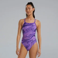TYR Purple Vitality Durafast Elite® Diamondfit Swimsuit - TYR