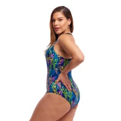 Funkita Midnight Meadow Ladies Form One Piece Brace Me Back -Aqua Shop FKS014L MIDNIGHT MEADOW 35