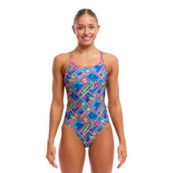 Funkita Ladies Coco Canel Diamond Back One Piece - Funkita 8 Funkita Ladies Coco Canel Diamond Back One Piece - Funkita -Aqua Shop FKS033L COCO CANEL 012