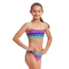 Funkita Kris Kringle Girls Swim Crop Top - Funkita