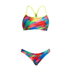 Funkita Stroked Ladies Swim Crop Top - Funkita -Aqua Shop FKS040L STROKED 01 bcab0f15 d240 4945 9919 4d45ffc5273c