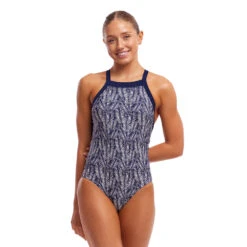 Funkita Pressure Palm Sky Hi Ladies One Piece - Funkita