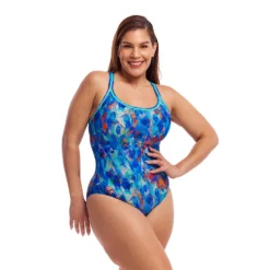 Funkita Paint Press Ladies Locked In Lucy One Piece 6 Funkita Paint Press Ladies Locked In Lucy One Piece -Aqua Shop FKS075L PAINT PRESS 33