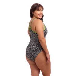 Funkita Space Signals Rushed Ladies Form One Piece -Aqua Shop FKS075L SPACE SIGNALS 02