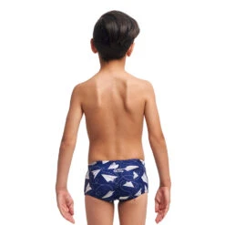 Funky Trunks Paper Plain Toddler Boys Printed Trunks -Aqua Shop FTS002B PAPER PLAIN 02