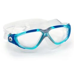 Aqua Sphere Vista Adult Swim Mask - Clear - Aquasphere -Aqua Shop VISTA MS5604340LC TRANSPARENTBLUE BLUE LC 03 RIGHT
