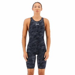 TYR Venzo Camo Black Closed Back Race Suit