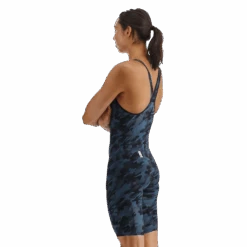 TYR Venzo Camo Deep Teal Closed Back Race Suit -Aqua Shop VZCCB6A 644 alt04
