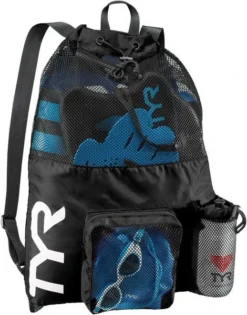 TYR Big Mesh Mummy Back Pack -Aqua Shop lbmmb3 001