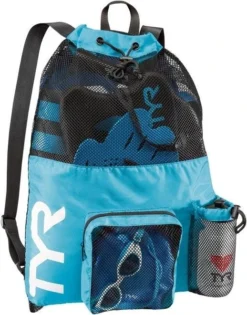 TYR Big Mesh Mummy Back Pack -Aqua Shop lbmmb3 420 1