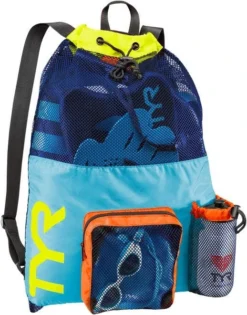 TYR Big Mesh Mummy Back Pack -Aqua Shop lbmmb3 465 7
