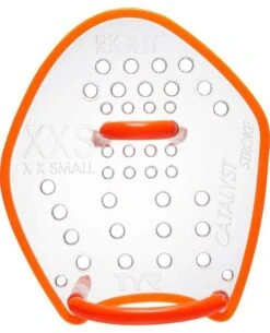 TYR Catalyst Stroke Training Paddles -Aqua Shop lcatstk orange xxs clear rt 2
